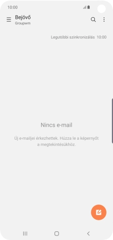 Húzd az ujjad jobbra a kijelző bal oldaláról.