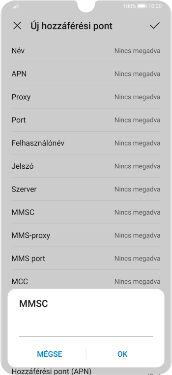 Írd be azt, hogy http://mms.vodafone.hu/servlets/mms, és válaszd az OK lehetőséget. Írd be azt, hogy http://mms.vodafone.hu/servlets/mms, és válaszd az OK lehetőséget.