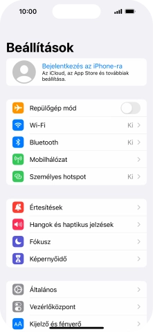 Válaszd a Bejelentkezés az iPhone-ra lehetőséget.