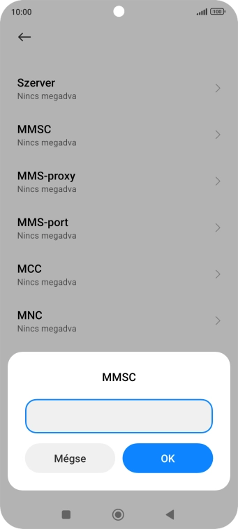 Írd be azt, hogy http://mms.vodafone.hu/servlets/mms, és válaszd az OK lehetőséget. Írd be azt, hogy http://mms.vodafone.hu/servlets/mms, és válaszd az OK lehetőséget.