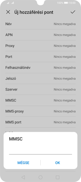 Írd be azt, hogy http://mms.vodafone.hu/servlets/mms, és válaszd az OK lehetőséget. Írd be azt, hogy http://mms.vodafone.hu/servlets/mms, és válaszd az OK lehetőséget.