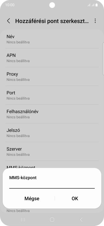 Írd be azt, hogy http://mms.vodafone.hu/servlets/mms, és válaszd az OK lehetőséget. Írd be azt, hogy http://mms.vodafone.hu/servlets/mms, és válaszd az OK lehetőséget.