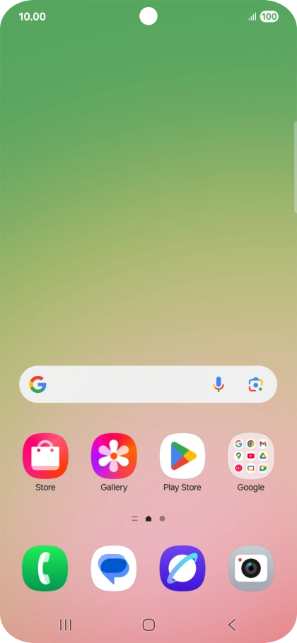 Slide your finger downwards starting from the top right side of the screen.