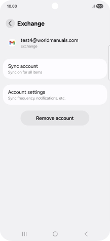 Press Account settings.