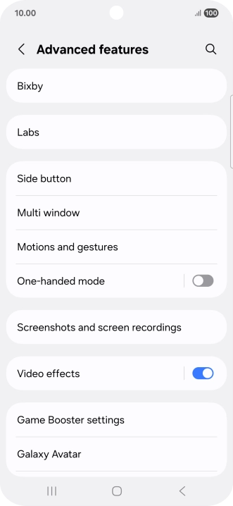 Press Bixby.