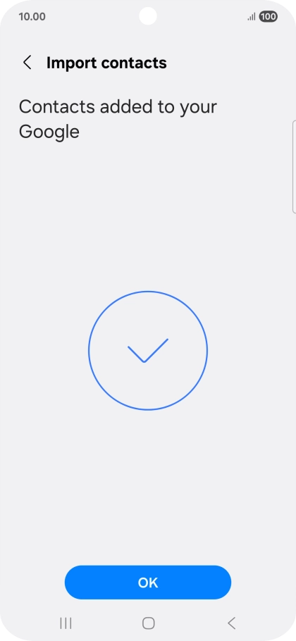 Press OK. Press OK.