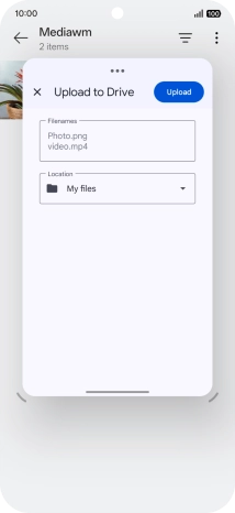 Press Upload. Press Upload.