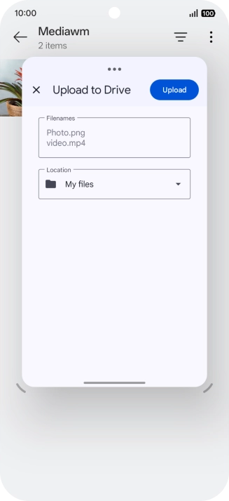 Press Upload. Press Upload.
