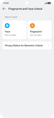 Press Fingerprint.