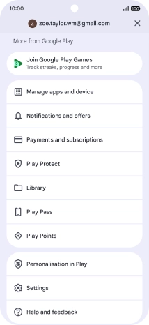 Press Manage apps and device.