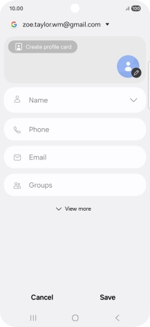 Press the address book drop down list.