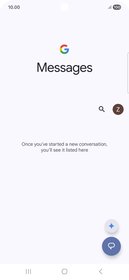 Press the profile icon.