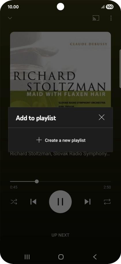 Press Create a new playlist.