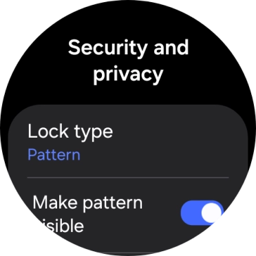 Slide your finger across the screen to connect at least four points and follow the instructions on the screen to create a pattern as lock code.