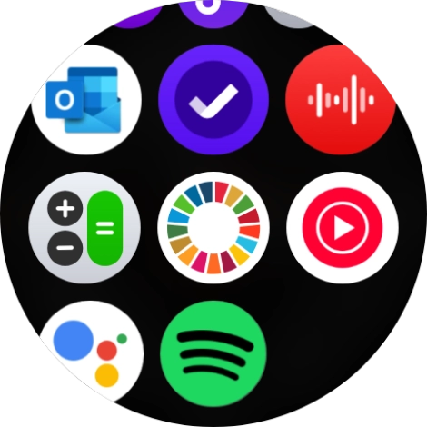 Press the email message icon.