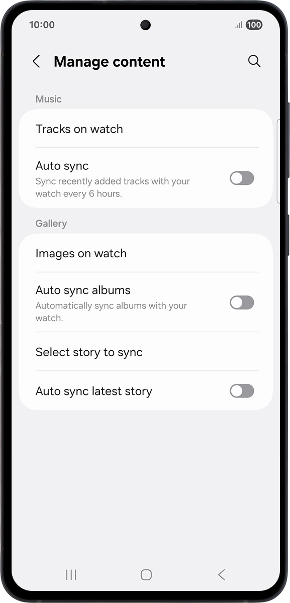 On your phone: Press Tracks on watch.