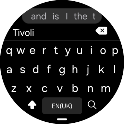 Key in the required destination and press the search icon.