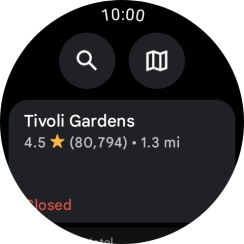 Press the required destination.