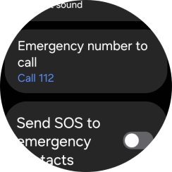 Press Emergency number to call. Press Emergency number to call.