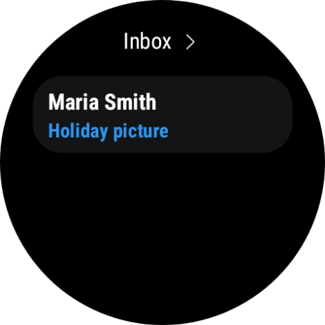 Press the required email message to read it.