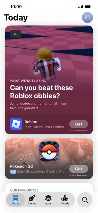 Press the search icon.