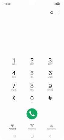 Press the menu icon.