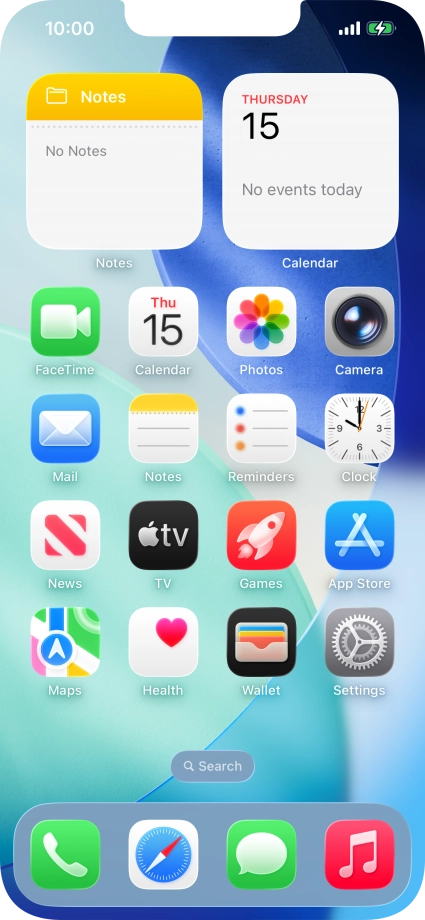 When the battery charging icon is displayed, the battery is charging.