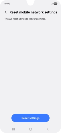 Press Reset settings.