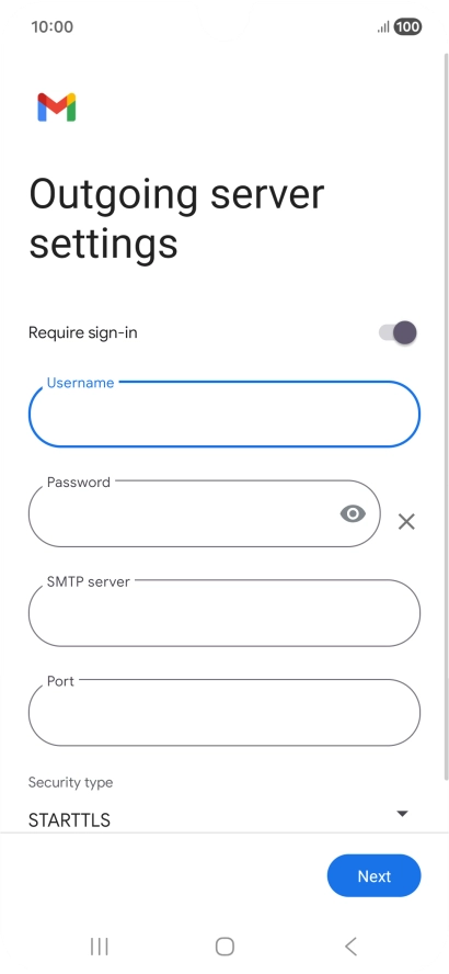 Press the field below 