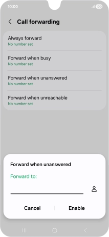 Key in +61414121121 and press Enable.