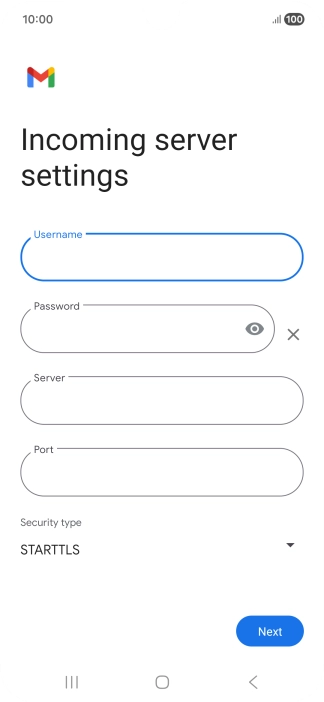 Press the field below 