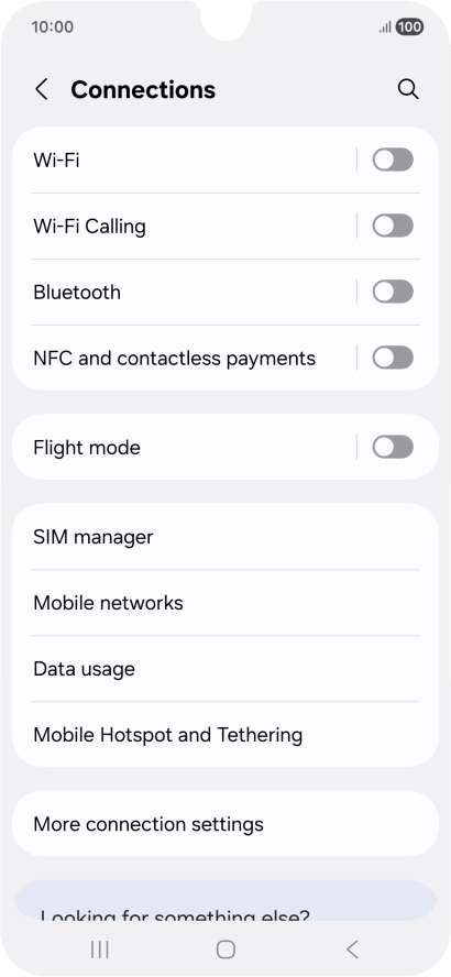 Press Mobile networks.