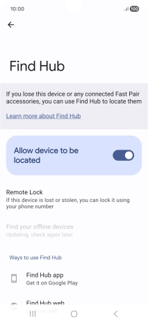 Press the Home key to return to the home screen.