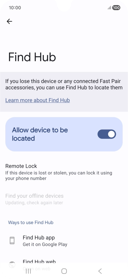 Press the Home key to return to the home screen.