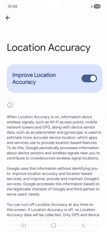 If you press the indicator next to 