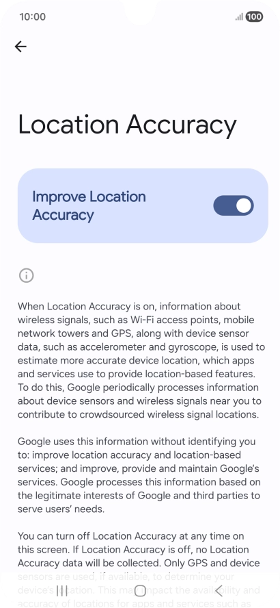 If you press the indicator next to 