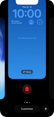 Press the delete icon.