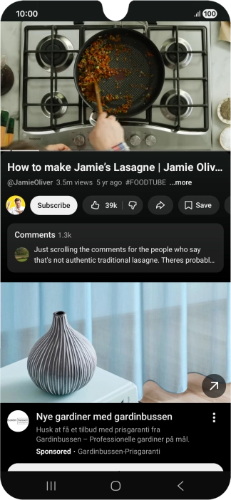 Press and hold the Home key to activate Gemini.