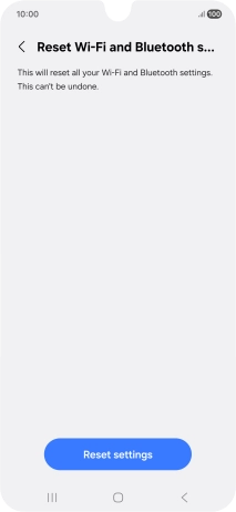 Press Reset settings.
