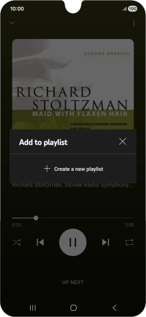 Press Create a new playlist.