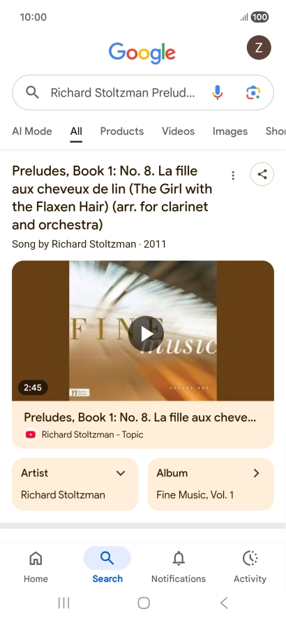 Follow the instructions on the screen to use the search results.