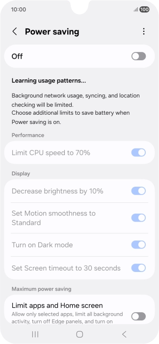 Press the indicator below 