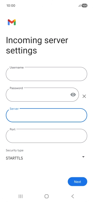 Press the field below 
