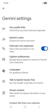 Follow the instructions on the screen to select the required settings.