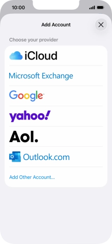 Press Add Other Account....