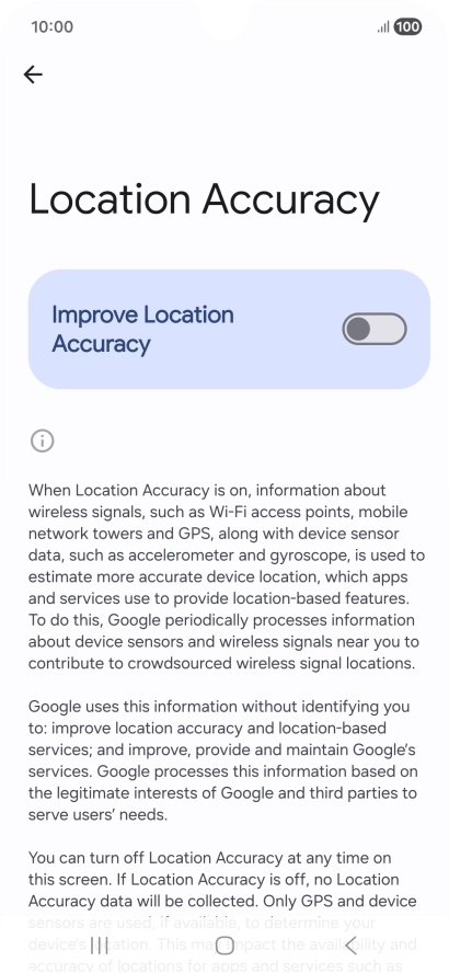 If you press the indicator next to 