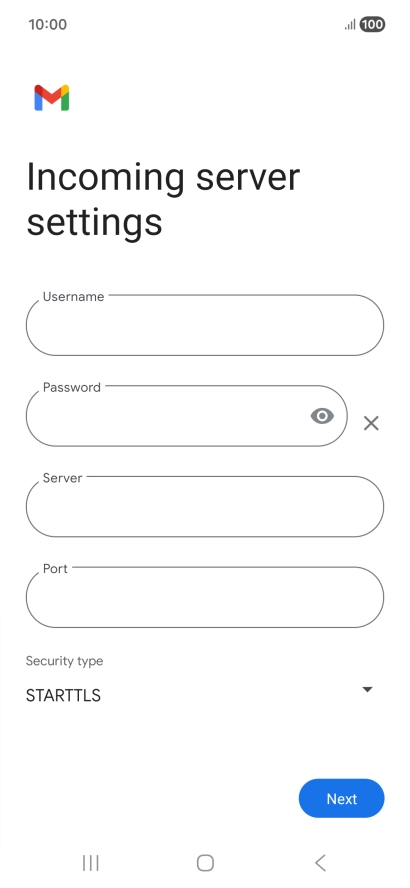 Press the field below 