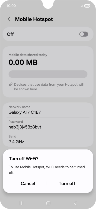 Press the Home key to return to the home screen.