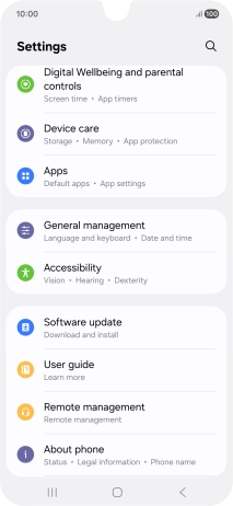 Press Software update.