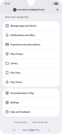 Press Manage apps and device.